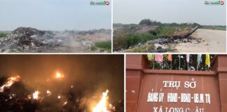Nhiều năm trở lại đây, trên địa bàn huyện Yên Phong, tỉnh Bắc Ninh xuất hiện tình trạng đổ trộm rác thải công nghiệp chưa qua xử lý.