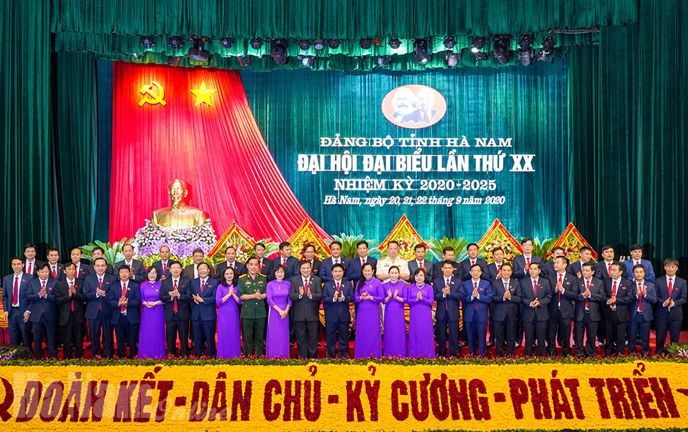 Ban Chấp hành Đảng bộ tỉnh Hà Nam khóa XX, nhiệm kỳ 2020-2025.