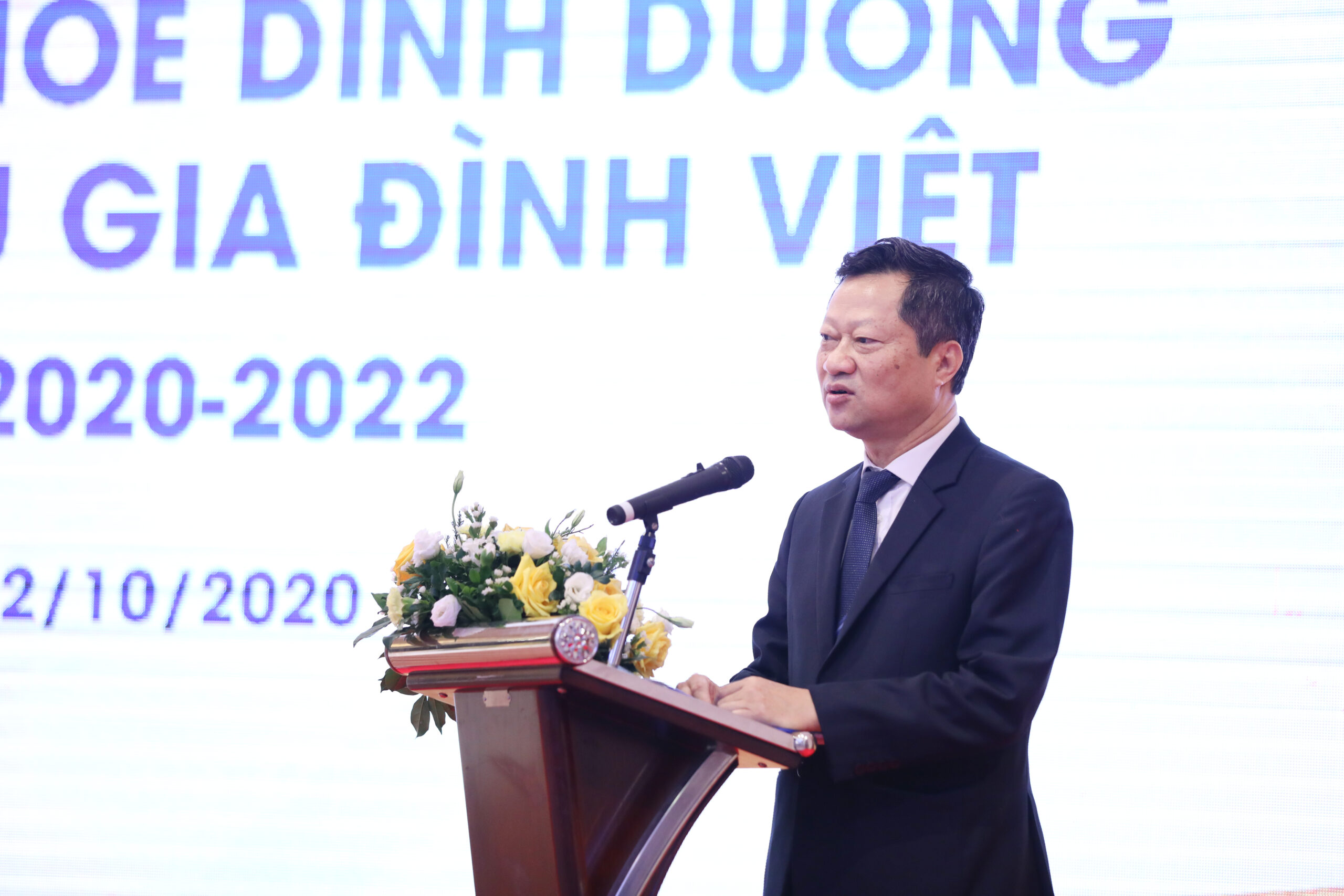 : Ông Hoàng Văn Thành, Chủ tịch CLB ĐDT Việt Nam phát biểu về mục đích của hợp tác với Vinamilk và các lợi ích sẽ mang đến cho hội viên của CLB.