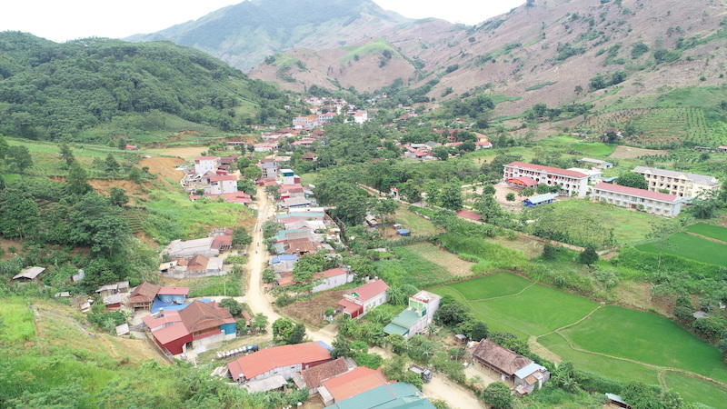 Một góc nông thôn mới của xã Tân Lang.