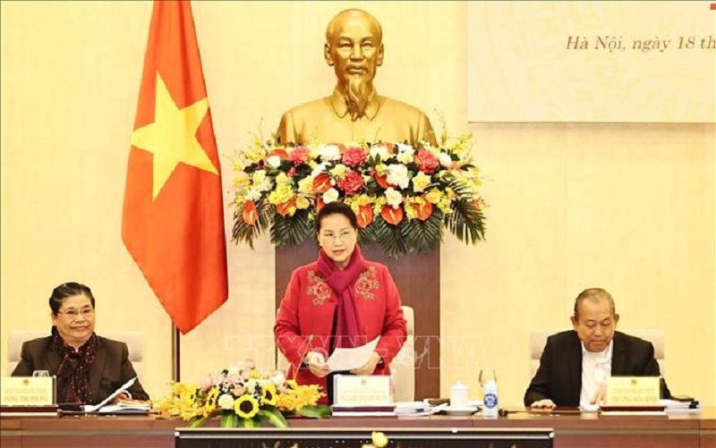 Chủ tịch Quốc hội Nguyễn Thị Kim Ngân phát biểu chuẩn bị cho cuộc bầu cử đại biểu Quốc hội và HĐND
