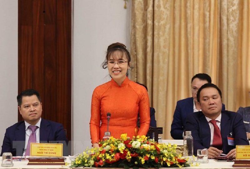 Bà Nguyễn Phương Thảo, Tổng giám đốc Công ty Cổ phần hàng không Vietjet phát biểu.