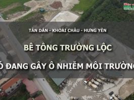 Dư luận thắc mắc tại sao chính quyền huyện Khoái Châu vẫn để tình trạng dấu hiệu ô nhiễm môi trường xảy ra ở bê tông Trường Lộc?